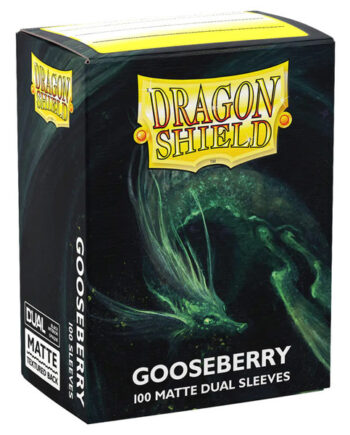 Dragon Shield Deck Protectors Matte Dual Sleeves: Gooseberry 100 Lommer Dragonshield Sleeves  At-15066