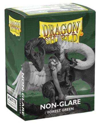 Dragon Shield Deck Protectors Matte Non-glare: Forest Green 100 Lommer Dragonshield Sleeves  At-11825