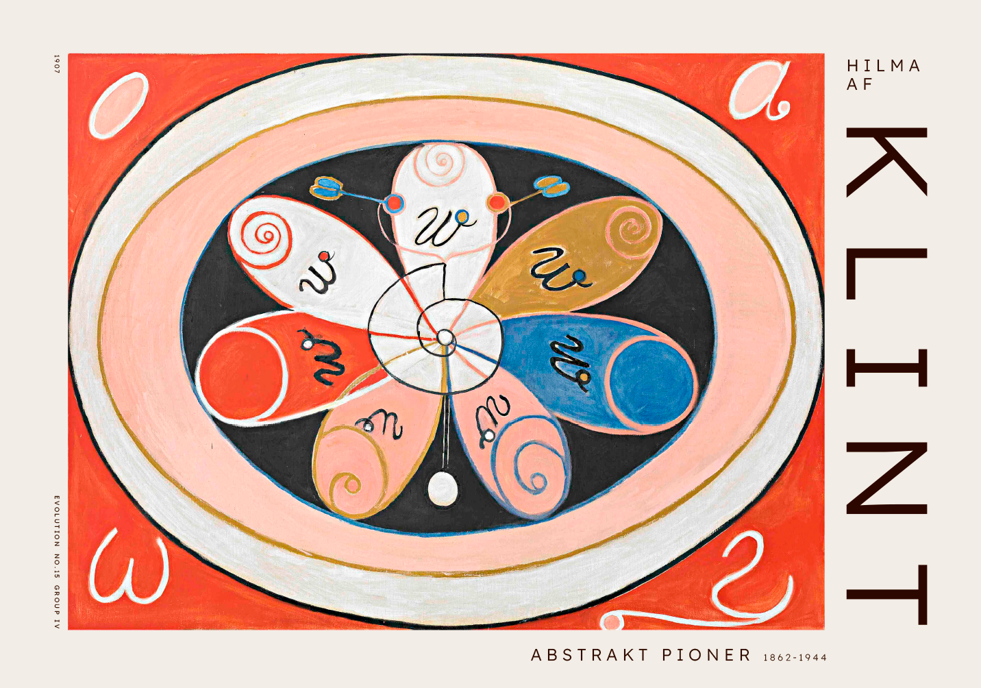 Evolution No 15 Group Iv The Seven-pointed Stars Af Plakatwerket