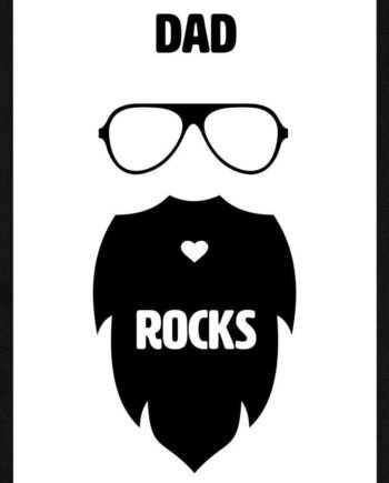 Far Plakat Dad Rocks