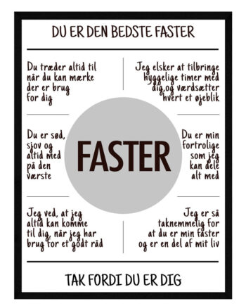 Faster Plakat
