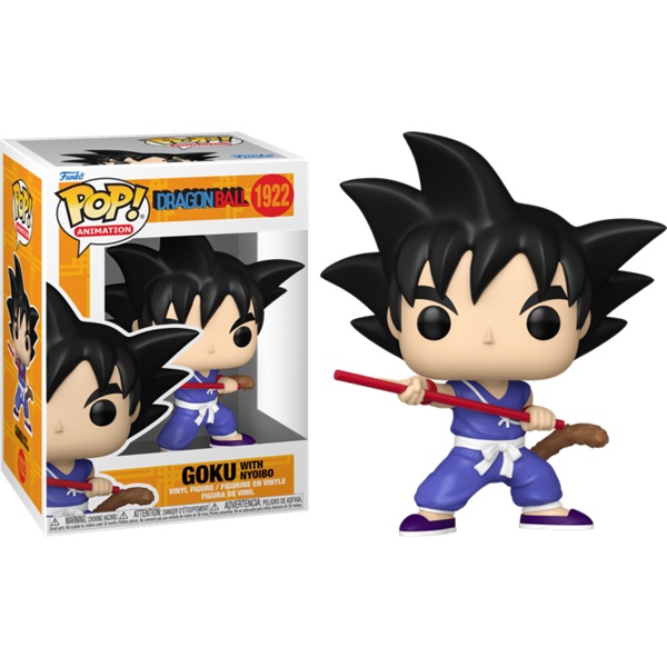 Funko Pop: Dragon Ball Goku With Nyoibo  1922 Animation Vinyl Figure 9cm
