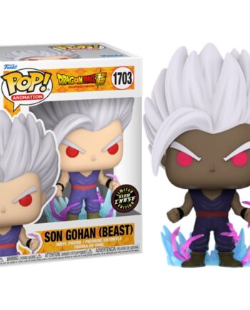Funko Pop: Dragon Ball Super: Super Hero Son Gohan  Beast   Chase Ver   1703 Animation Vinyl Figure 9cm