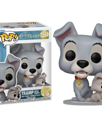 Funko Pop: Lady And The Tramp 70th Anniversary Tramp With Puppy  1554 Vinyl Figure 9cm