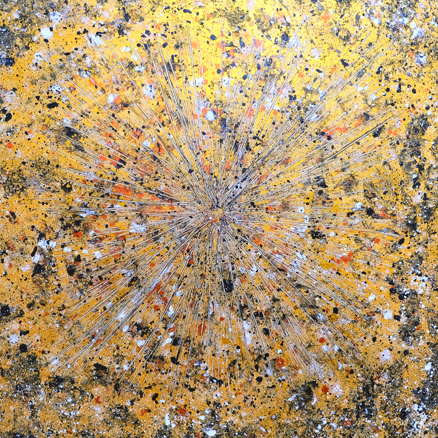 Golden Explosion Af Jacob Lund Art