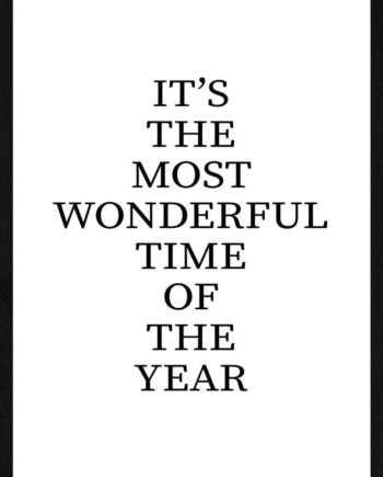 Its The Most Wonderful Time Juleplakat
