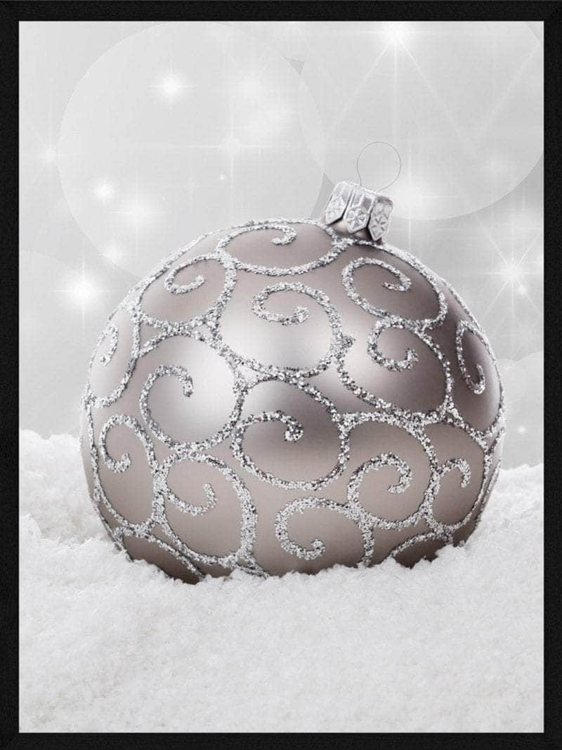 Julekugle Sne Juleplakat