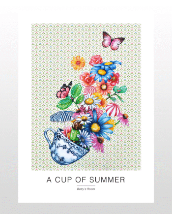 Kunstplakat   Quot   Cup Of Summer Quot  A2