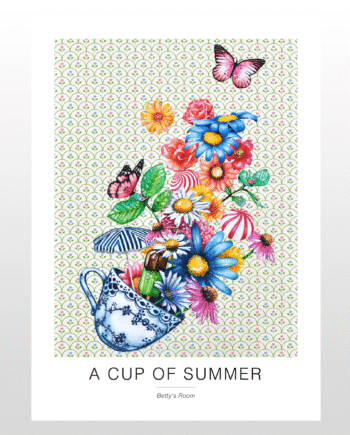 Kunstplakat   Quot   Cup Of Summer Quot  50   70 Cm