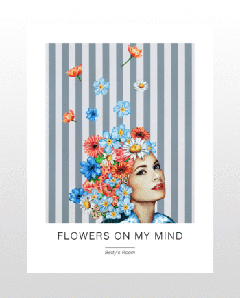 Kunstplakat   Quot Flowers On My Mind Quot  30   40 Cm