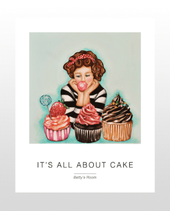 Kunstplakat   Quot It   All About Cake Quot  40   50 Cm