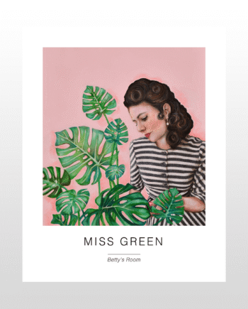 Kunstplakat   Quot Miss Green Quot  40   50 Cm