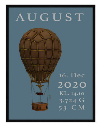 Luftballon Børneplakat Dreng