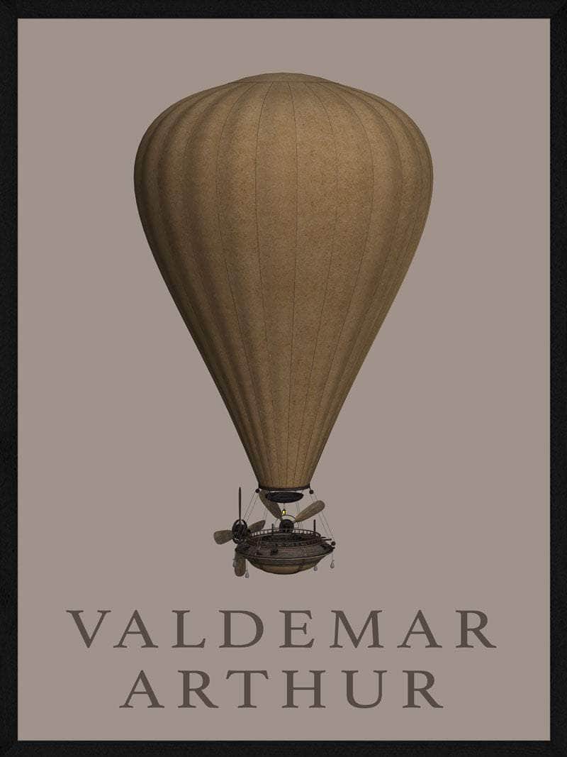 Luftskib Børneplakat
