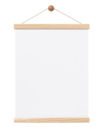 Magnet Rammeskinne   Egetræ  31 Cm