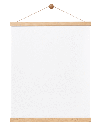 Magnet Rammeskinne   Egetræ  41 Cm