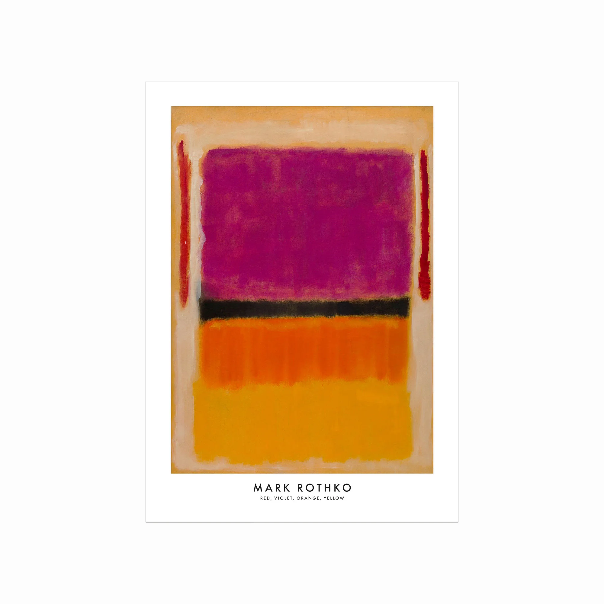 Mark Rothko Plakat Red Violet Orange Yellow