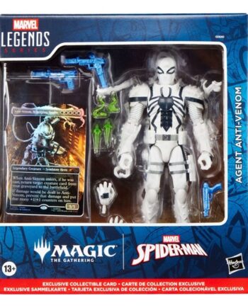 Marvel Legends Magic: The Gathering: Spider-man Agent Anti-venom  Plus Exclusive Foil Card  Action Figure 15 Cm
