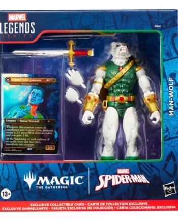 Marvel Legends Magic: The Gathering: Spider-man Man-wolf  Plus Exclusive Foil Card  Action Figure 15 Cm