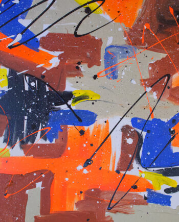 Orange Party Af Jacob Lund Art