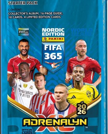 Panini Adrenalyn  : Fifa 365 2026 Nordic Edition Starters 195 166   Mappe  Guide    Boosters     Limited-kort
