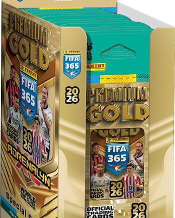 Panini Adrenalyn  : Fifa 365 2026 Special Edition Premium Gold Blister Display   Box Med 10 Premium Gold Blister-pakker  Booster