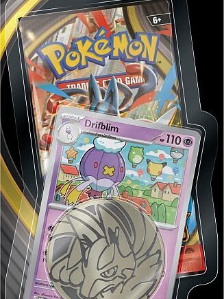Pokemon Blister Pack  -pack Checklane Blister:   Mega Evolution: Base Set Booster Pakke   Drifblim Black Star Promo   Pokemon   195 184 Nt