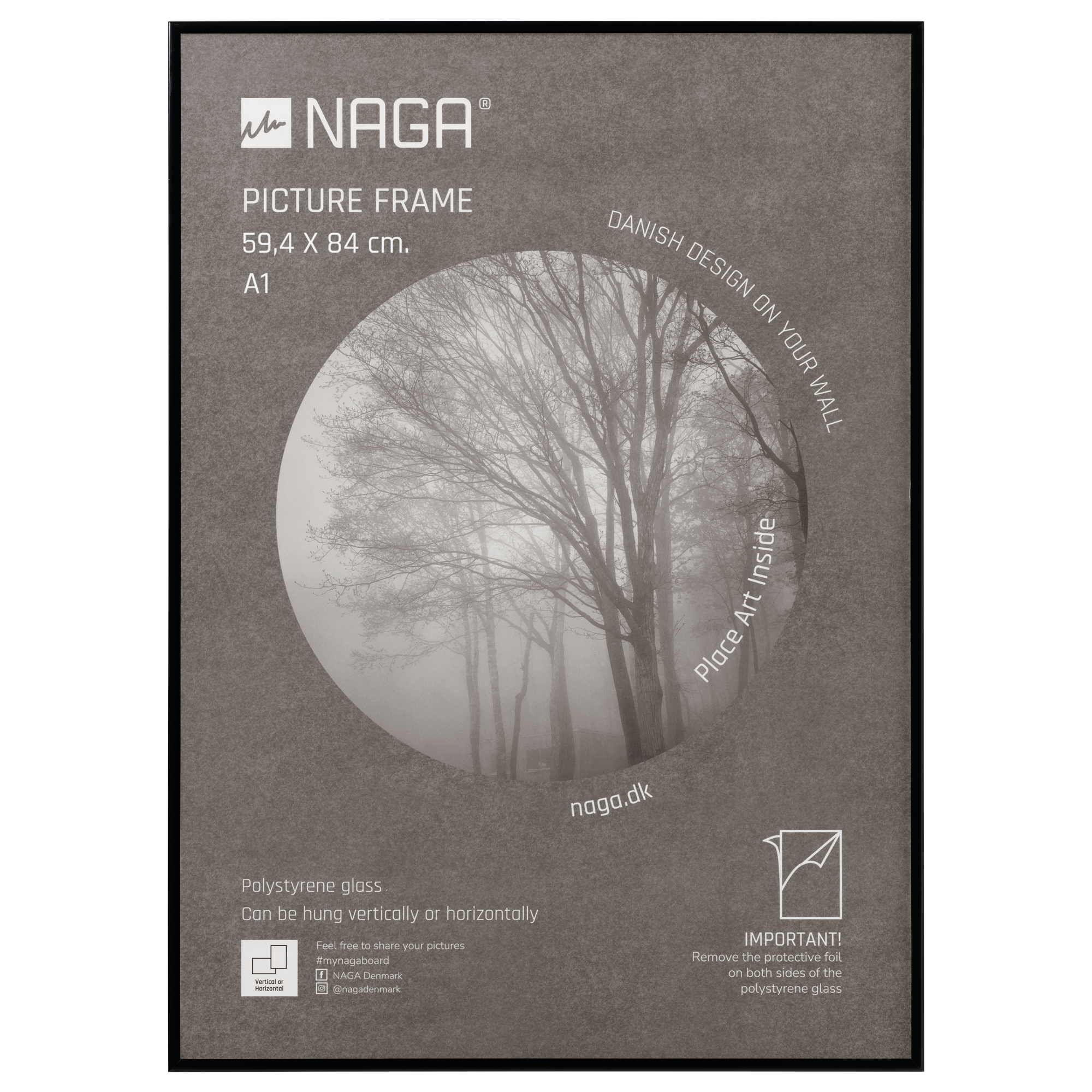 Ramme Til Plakater 59 84 Cm Sort