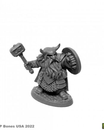 Reaper Bones Usa Dungeon Dwellers: Borin Ironbrow  Dwarf Plastic Miniature