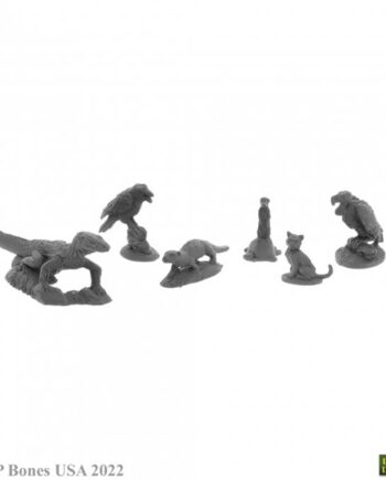 Reaper Bones Usa Dungeon Dwellers: Familiars   Plastic Miniatures