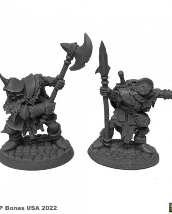 Reaper Bones Usa Dungeon Dwellers: Orcs Of The Ragged Wound Leaders     Plastic Miniatures