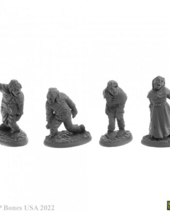 Reaper Bones Usa Dungeon Dwellers: Zombies     Plastic Miniatures