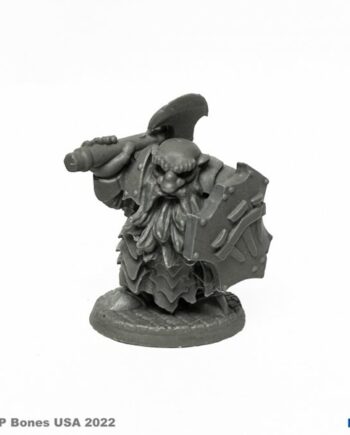 Reaper Bones Usa Reaper Legends: Dark Dwarf Cleaver Plastic Miniature