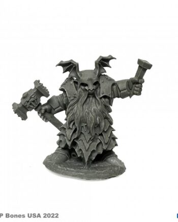 Reaper Bones Usa Reaper Legends: Dark Dwarf Irontongue Priest Plastic Miniature