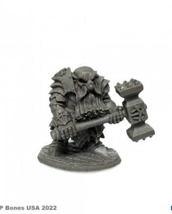 Reaper Bones Usa Reaper Legends: Dark Dwarf Pounder Plastic Miniature