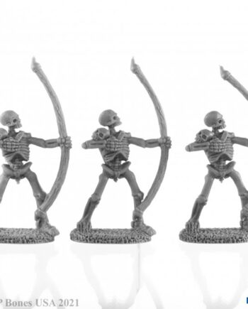 Reaper Bones Usa Reaper Legends: Skeletal Archers     Plastic Miniatures