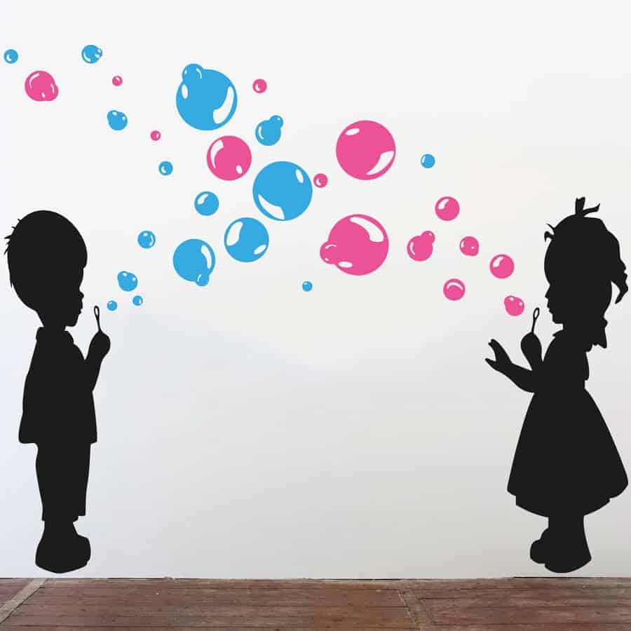 Sæbebobler Wallsticker