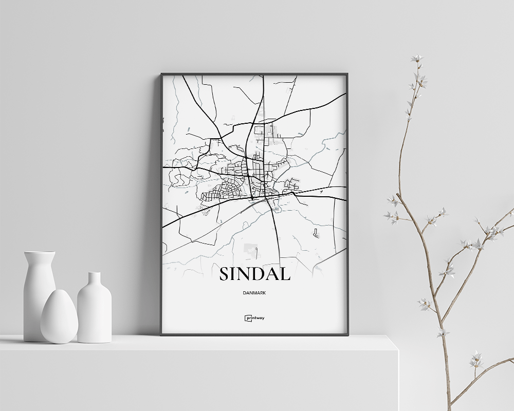 Sindal Plakaten Fuldt Kort Hvid 70 100 Cm  B1