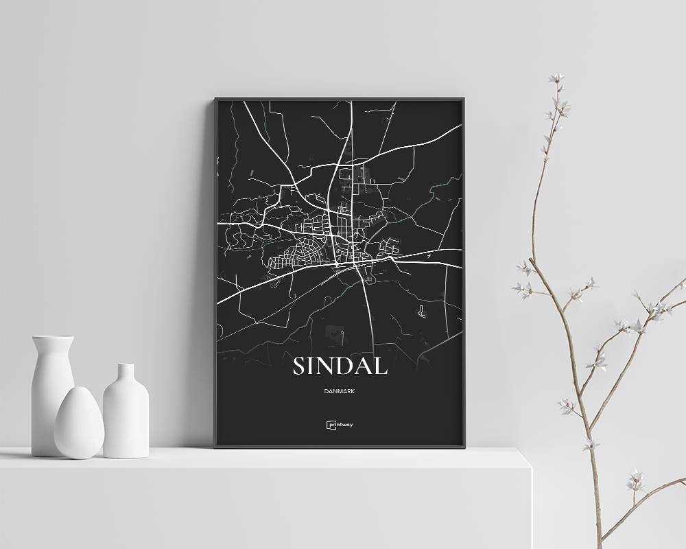 Sindal Plakaten Fuldt Kort Sort 70 100 Cm  B1