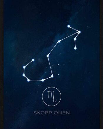 Skorpionen Stjernetegn Plakat