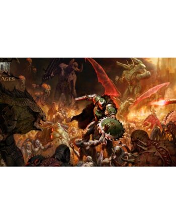 Spillem 195 165 Tte  Playmat  Doom The Dark Ages: Onslaught Extended Playmat Ultra Pro  16618