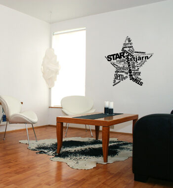 Star Wallsticker Af Diana Lovring  95x95 Cm