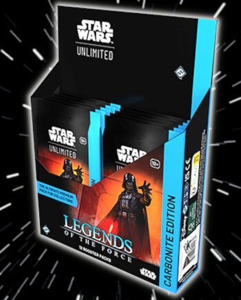 Star Wars: Unlimited Tcg Set  : Legends Of The Force Carbonite Booster Display  Box Med 12 Carbonite Packs