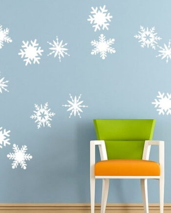 10 Stk Snefnug Wallsticker