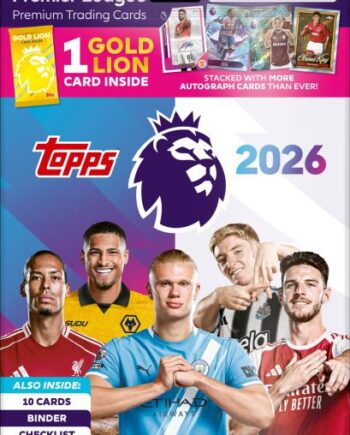 Topps Match Attax Premier League 2025 2026 Starter Pack  Starters 195 166   Med   Booster  Mappe  Golden Lion Pack Og Mere