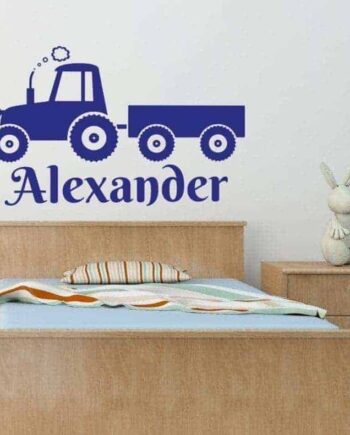 Traktor Med Navn Wallsticker