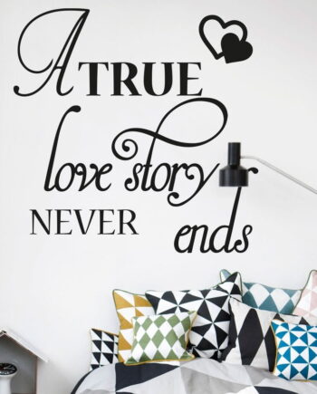 True Love Story Wallsticker