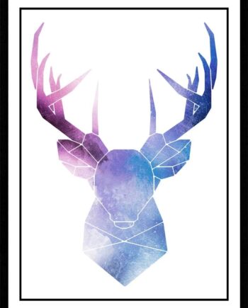 Univers Og Hjorten Plakat