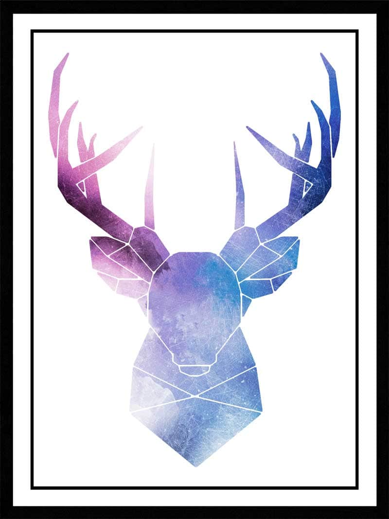 Univers Og Hjorten Plakat