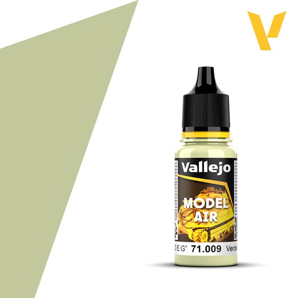 Vallejo Maling Model Air: Eau De Nil 226 128 156 Duck Egg Green 226 128 157 17ml
